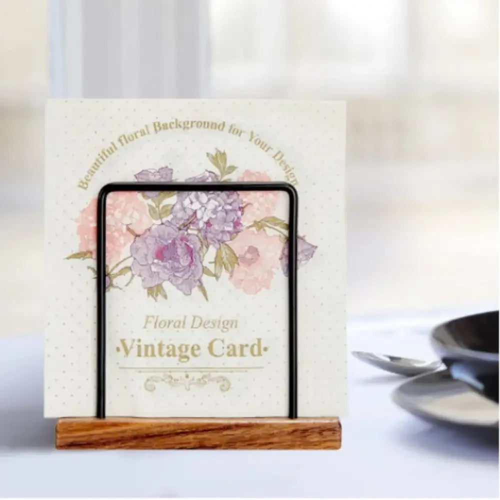 porte serviettes bois clair métal noir rustique minimaliste distributeur serviettes décoration salle manger
