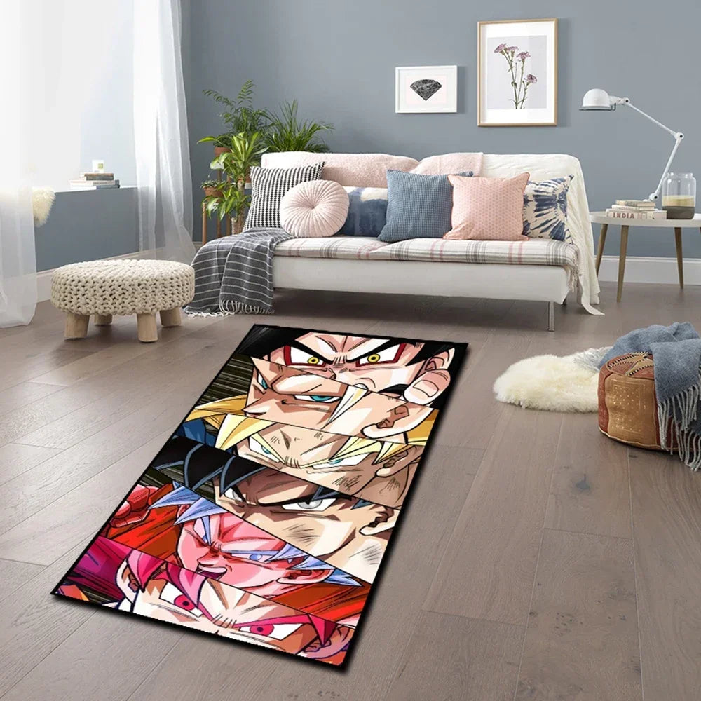 tapis multicolore dragon ball personnages manga moderne 100cm 120cm 150cm 60cm 80cm