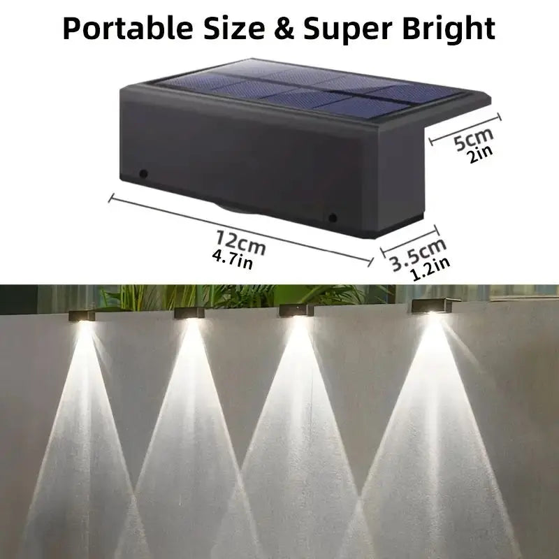 applique murale solaire noire moderne pièces éclairage économique étanche autonome