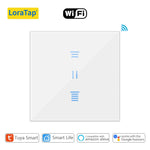 interrupteur intelligent rideau roulant wifi google alexa app smart life blanc moderneécran tactile