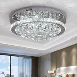 plafonnier moderne cristal doré led acier inoxydable 4000k 3000k 6000k neutral warm