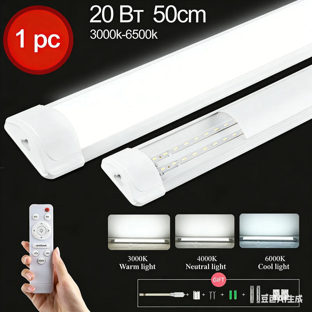 tube led blanc moderne 60cm dimmable adhésif certification rohs ccc