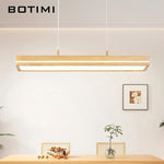 lampe suspendue moderne pendentif bois blanc texture naturelle chambre salon étude