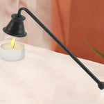 couvercle eteignoir bougie forme cloche métal noir doré argent moderne décor spa yoga aromathérapie