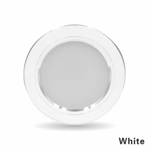 lot dix spots led encastrés ronds intérieur moderne blanc argent or