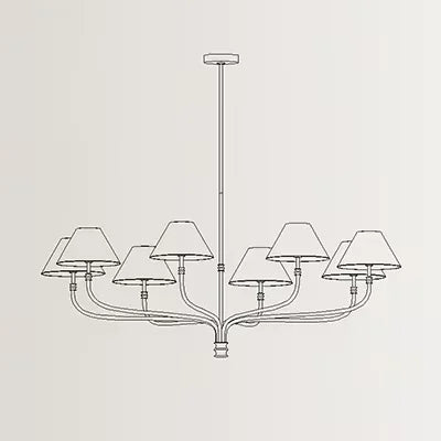 lustre moderne noir doré lampes éclairage minimaliste chambre salon