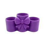 pot maquillage violet rose blanc arc décoratif moderne élégant respectueux environnement