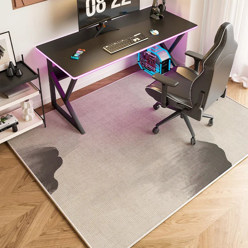 tapis salon chambre moderne gris rayures géométriques polyester antidérapant lavable confortable intérieur maison