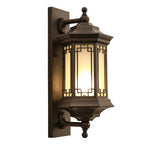 lampe murale classique noir grille géométrique extérieure led hydrofuge aluminium polycarbonate industrialisée