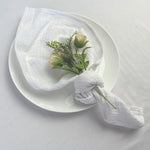 serviettes tissu coton double gaze multicolore boho chic bordure frangée réutilisable maison fête