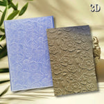 dossier relief 3d floral peintures decoration vacances scrapbooking cartes fleurs motifs opaques
