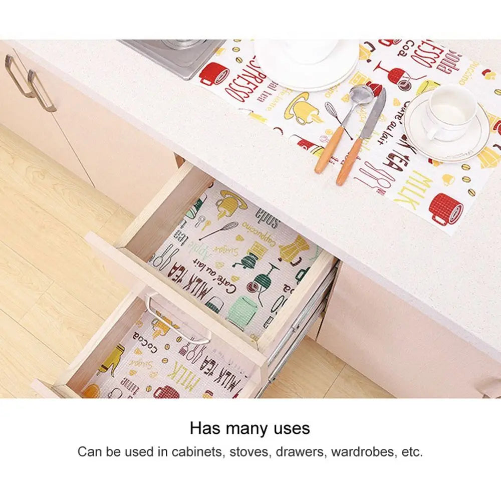 tapis protection adhésif tiroir étagère cuisine motif décoratif moderne meuble