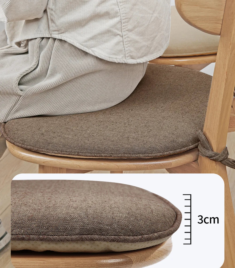 coussin chaise épais lin coton moderne beige vert gris bleu brodé polyester fixations