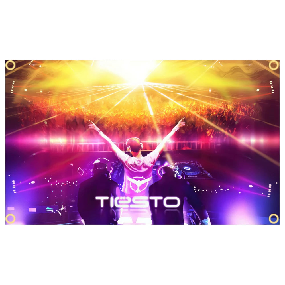 bannière tietso club life graphique moderne dorés portrait tiestoo abstraits multicoloresDecoration