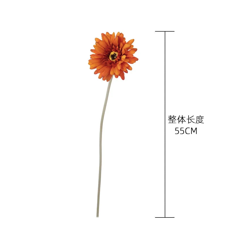 décoration intérieure branchettes gerbera soie rose blanche rouge modernes 55cm fête anniversaire maison