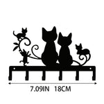 décoration murale magnétique chats stylisés motifs floraux porte clés fixations murales modernes animaux