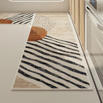 tapis minimaliste moderne beige noir résistant l’usure antidérapant salon chambre japonais pile désossée wilton