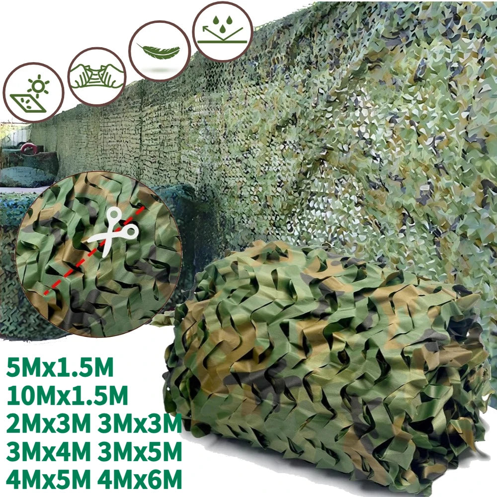 filet camouflage extérieur protection solaire vert marron beige traditionnel militaire opaqué assemblage facile