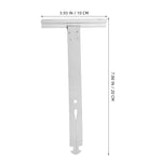 supports murals blancs modernes tringles rideaux acier inoxydable fixations rideaux porte rideaux