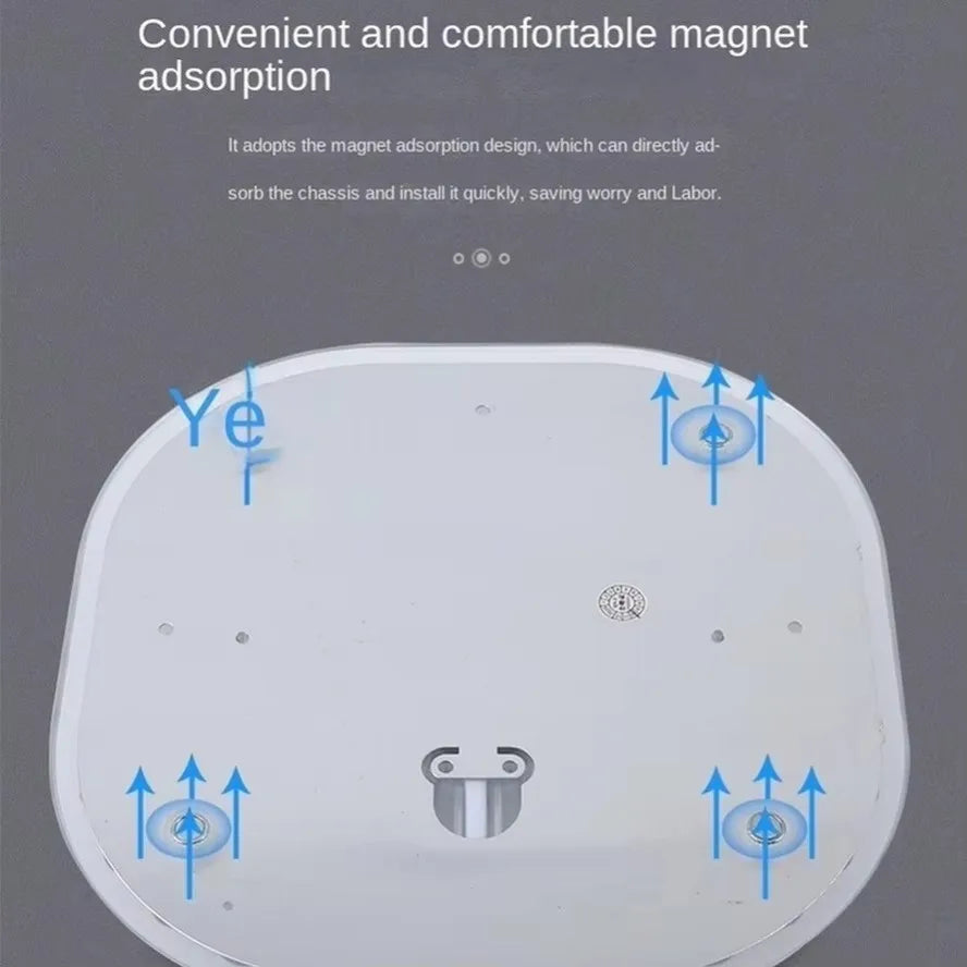 module led circulaire blanc moderne 360° 220 240v 2700k 6500k aimant connecteur eléctrique