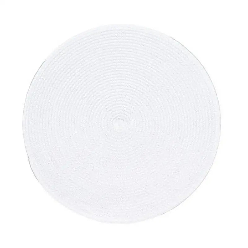 placemats ronds tissés noir bleu marine moderne résistants taches antidérapants lavables été table dîner