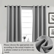 rideau fenêtre salle bain occultant 85% gris tissu lisse moderne poche rideauversible différentes tailles