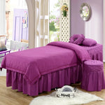 lit massage blanc beige rose gris marron uni moderne coussin tête pieds