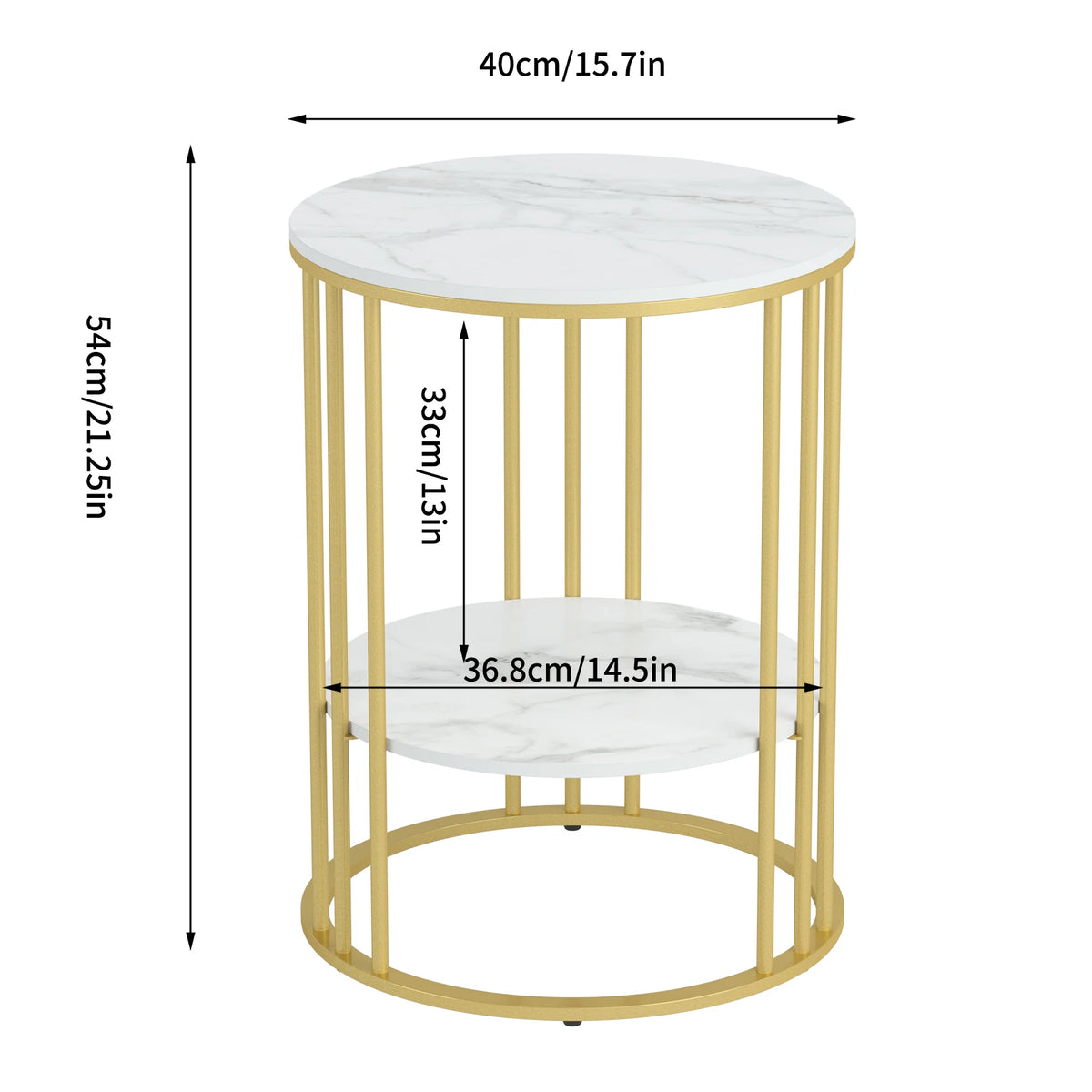 table d'appoint moderne marbre or blanc métal minimaliste vase livre plante