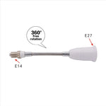 adaptateur lampe e14 e27 blanc doré élastique métallique moderne câble flexible