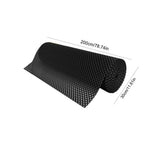 tapis antidérapant grillage utilitaire semi transparent noir marron blanc assiettes couverts vaisselle utilisation camping