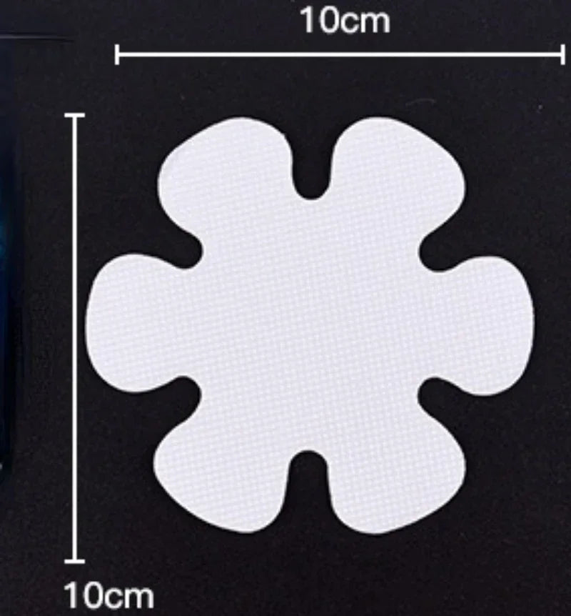 tapis autocollant moderne blanc ronds salle bain anti glissade respectueux environnement 12 pièces