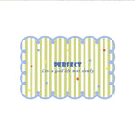 tapis moderne placemats rayures horizontales bleu clair rose vert respectueux environnement
