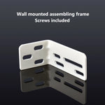 rideau électrique moderne support mural blanc vis fixations 48mm 35mm plat fonctionnel