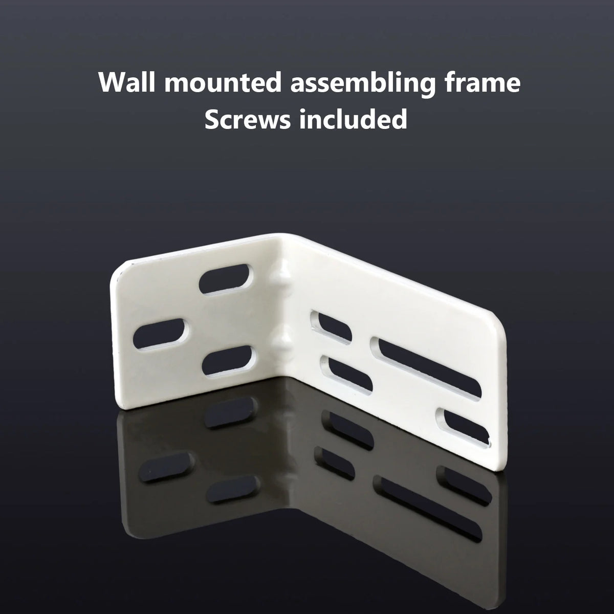 rideau électrique moderne support mural blanc vis fixations 48mm 35mm plat fonctionnel