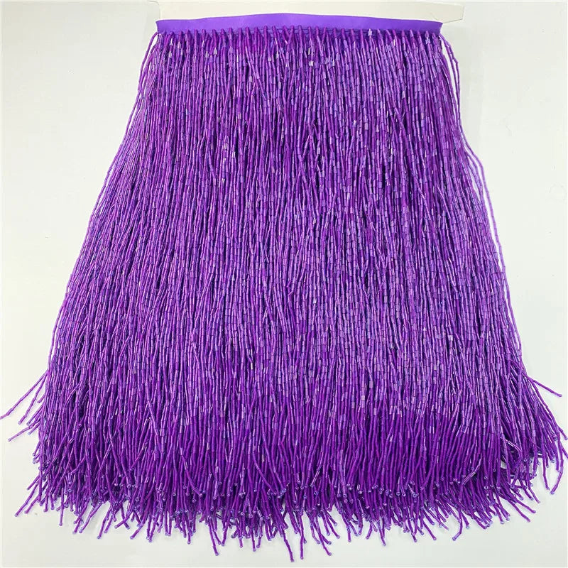 rubans franges décoratifs noirs blancs roses jaunes rouges violets bleus 30cm large 2mètres