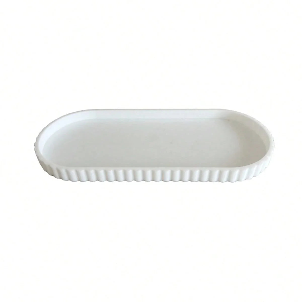 assiettes ovales blanc caoutchouc silicone modernes organisation salle bain cuisine