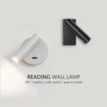 appliques murales led modernes réglables chambre salon entrée luminaire minimaliste rotation inclinaison bras orientable