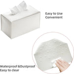 boîte mouchoirs simili cuir moderne blanc salon nuit vanity organizer support comptoir rembourrage hygiène