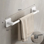porte serviettes adhésifs muraux modernes argenté blanc gris minimaliste sans percer 30cm 40cm