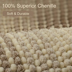 tapis texturé chenille crème taupe tapisserie bohème naturelle dimension 90x60 80x50 minimaliste