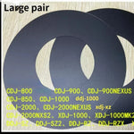 disques protection adhésifs blancs noirs contrôleur dj opaques pratiques rondes fentes centrales