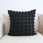 coussin brodé pommes noir blanc housses d'oreiller polyester moderne décoration intérieure 45x45cm 30x50cm voiture