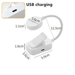 lampe lecture flexible led rechargeable blanc moderne clips usb charge