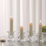 bougeoir transparent classique gravé décoration intérieure rond table mariage cadeau erotique