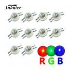 Diodes LED RGB RGBW 1W 3W haute luminosité clips métalliques change couleur projecteur scène