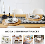 nappe table motif film argentique noir blanc deco vintage réutilisable maison festive cuisine salle