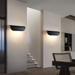 éclairage mural led moderne étanche noir blanc ip65 adhésif extérieur intérieur