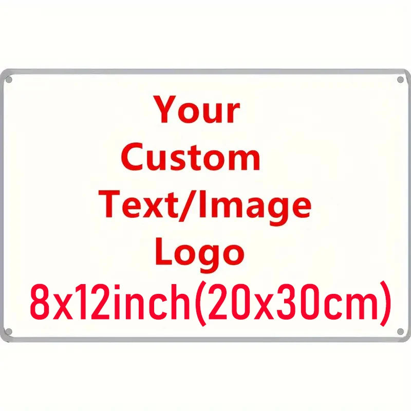 panneau publicitaire personnalisable blanc moderne rectangle 20x30cm opacité