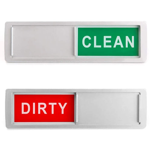 étiquettes magnétiques propre sale rouge vert gris moderne cuisine stickers aimants acrylic uv