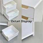 boîte rangement tiroirs blanc acrylique moderne réutilisable multifonctionnelle chambre opacité intérieure